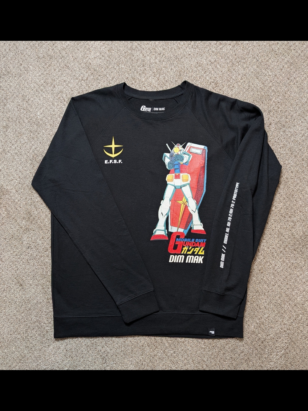 Gundam x Dim Mak x Crunchyroll Limited Edition Crewneck Sweatshirt 2XL